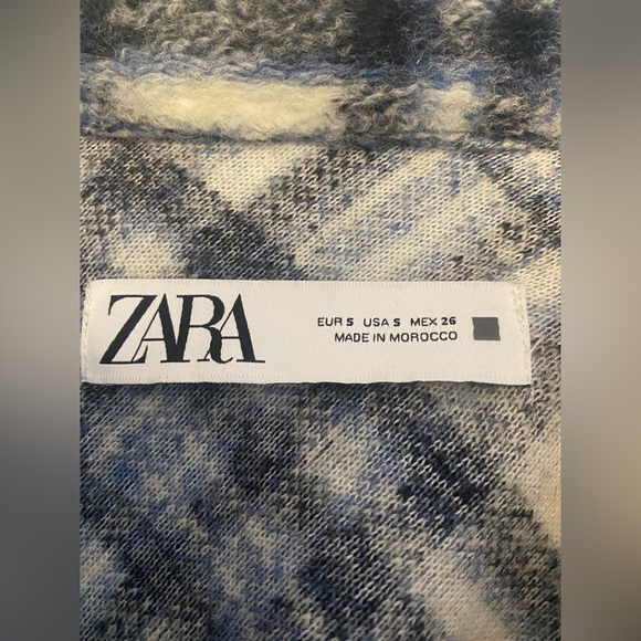 Zara | Plaid Oversized Cropped Jacket (Size:Small) - Picture 3 of 3